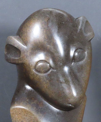 Young Lion, Sculpture by Godfrey Kututwa
