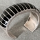 Dramatic Jet & Silver Cuff, Jewelry by  Navajo