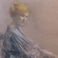 Graceful Female Sitter, Drawings by Glenn Cooper Hinshaw
