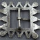 1890's Sand Cast Silver Buckle Set with Turquoise & Garnet Crystals, Jewelry by  Navajo