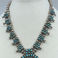Extremely Wearable Squash Blossom Necklace & Earrings, Jewelry by  Zuni