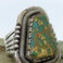 Natural Deep Blue Green Turquoise Ring with Golden Matrix, Jewelry by Will (Wilbert) Vandever