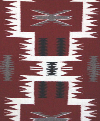Navajo Storm Pattern Weaving, Textiles by Ann Martin