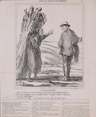 Un Renseignement (Intelligence), Prints by Honore Daumier