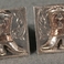 Silver & Gold Boot Cuff Links, Jewelry by  Mexican, unknown artisan