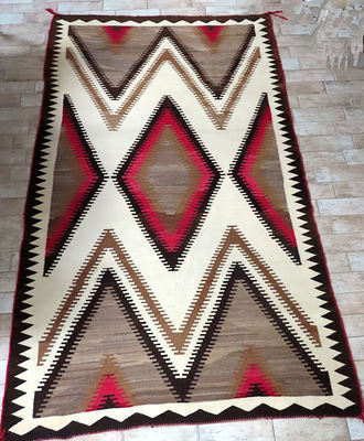 Very Large Navajo Weaving, Textiles by Navajo weaver