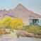 Artist's Desert Studio, Paintings by Erna Lange
