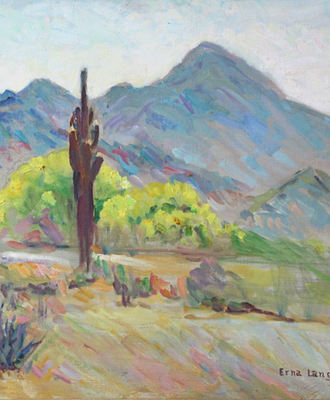 Desert Saguaro, Paintings by Erna Lange