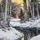 Winter Stream 2  Northern Arizona , Paintings by Lynn Baker