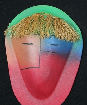 Rainbow Mask, Pottery by Verna  Solomon