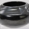 Polished Blackware Jar with Black-Slipped Bird Wing Design, Pottery by Santana & Adam Martinez