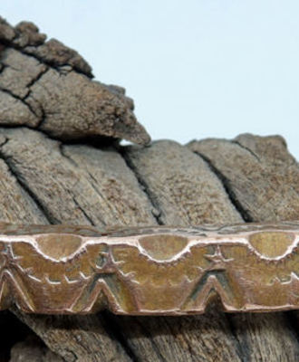 Early 1900's Ingot Copper Bracelet, Jewelry by Artist Unknown