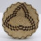 Coiled Tray with Three Lobed Design in Checkerboard Martynia, Baskets by  Tohono O'Odham