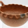 Micaceous Bowl with Single Handle and Scalloped Rim, Pottery by  Illegible