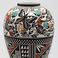 Tall Butterfly Decorated Pottery Vase, Pottery by Emil Chino