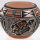 Small Polychrome Jar with Turtle Designs, Pottery by Emil Chino