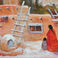 New Mexico pueblo scene, Paintings by Marilu Norden