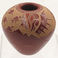 Polished Redware Jar with Intricate Sgraffito, Pottery by  Goldenrod