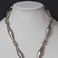 Sterling Silver Naja with One Turquoise on Large Bead Necklace, Jewelry by  Navajo