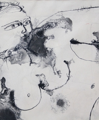 Reclining Female Figure, Drawings by Williams Soles