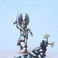 Owl Katsina with Koshare, Paintings by Bruce  Watchman