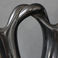 Double Spouted Blackware Jar with Braided Handle, Pottery by Florence Browning