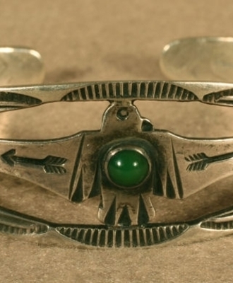 Silver Ingot Cuff Bracelet, Jewelry by  Navajo