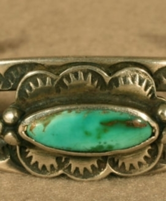 Ingot Silver Split Shank Cuff Bracelet, Jewelry by  Navajo