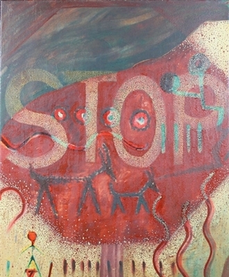 Destruction, Paintings by Jeanette Katoney