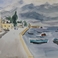 Coastal Town , Paintings by Shimshon Holzman