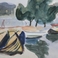 Beached Skiff, Paintings by Shimshon Holzman