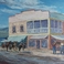 Saddling Up in a Western Town, Paintings by  Slacumb