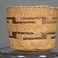 Two Tone Brown Stepped Design Mini Basket, Baskets by  Tlingit