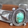 Magnificent Pyramidal Repousee on Turquoise & Silver Cuff, Jewelry by  Navajo
