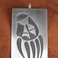 Sterling Silver Overlay Bear Paw Pendant, Jewelry by Wayne and Emory Sekaquaptewa