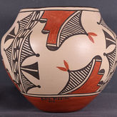 Zia Polychrome Pottery Olla, Pottery by Sofia Medina