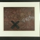 Black X with Invisible Calligraphy, Prints by Gwen Curry