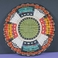 14 3/4" Diameter Four Kachina Head Wicker Plaque, Baskets by   Hopi basket