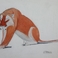 An Art Deco Style Feline Depiction, Paintings by Josephine Pitkin