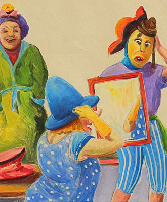 The Blue Hat, Prints by Susan Contreras