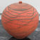 Spherical Orange Statement in Clay, Pottery by Nick Bernard
