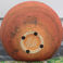 Spherical Orange Statement in Clay, Pottery by Nick Bernard