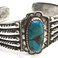 Silver Ingot Quintuple Split Shank Cuff Attributed to Fred Peshlakai, Jewelry by Fred Peshlakai