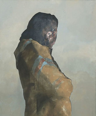 Portrait of Fritz Scholder #2, Paintings by John Dawson