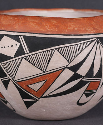 Polychrome Pottery Jar, Pottery by   Acoma Pueblo