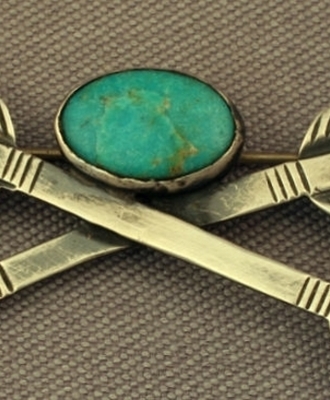 Crossed Arrow Pin, Jewelry by  Navajo