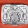 Thunderbird Overlay Silver Pill Box, Silver Flatware by  Navajo