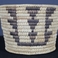 Cylindrical Coiled Martynia & Yucca Basket, Baskets by Tohono O'odham