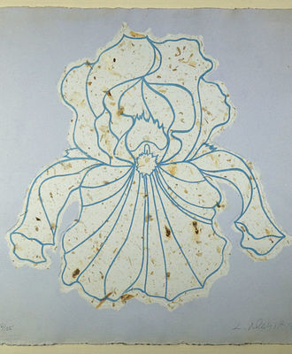 Iris Outlined in Blue, Prints by Lowell Nesbitt
