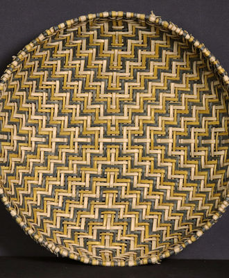 Plaited Hopi Sifter Basket, Baskets by   Hopi basket